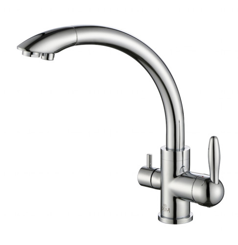 Paulmark Смеситель для кухни ESSEN, две воды, хром, Es213001-CR