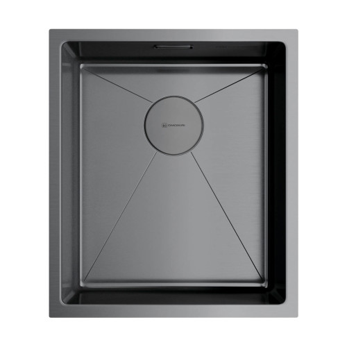 Omoikiri Taki 38-U/IF-GM нерж.сталь/вороненая сталь Omoikiri Taki 38-U/IF-GM нерж.сталь/вороненая сталь