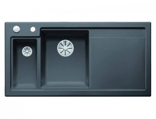 Blanco Axon II 6 S Ceramic PuraPlus (базальт) чаша слева