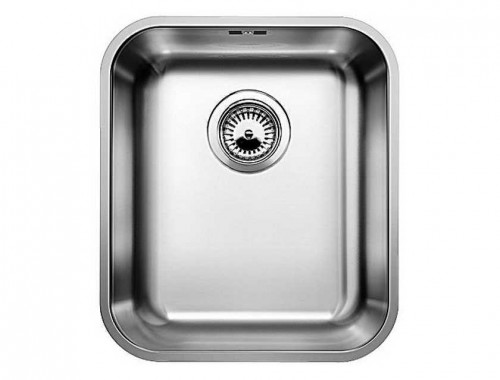 Blanco Supra 340-U c корзинчатым вентилем (нержавеющая сталь)