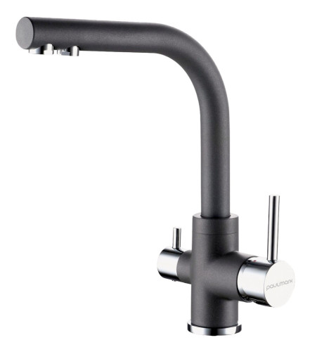 Paulmark Смеситель для кухни ESSEN, серый металлик, 213011-402