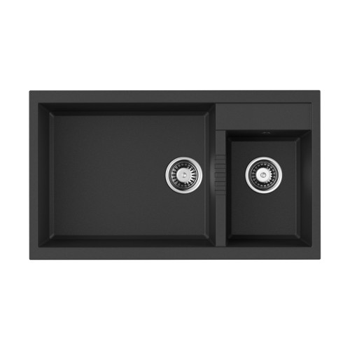 Omoikiri Tedori 86-2-LB-BL Tetogranit/черный Omoikiri Tedori 86-2-LB-BL Tetogranit/черный