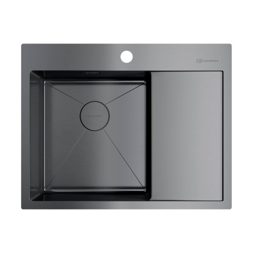 Omoikiri Akisame 65-GM-L нерж.сталь/вороненая сталь Omoikiri Akisame 65-GM-L нерж.сталь/вороненая сталь