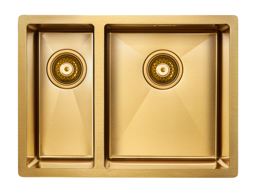 Paulmark Мойка нерж. сталь AISI304 ANNEX, PM545944-BGR, брашированное золото, правая, PVD, 590х440мм Paulmark Мойка нерж. сталь AISI304 ANNEX, PM545944-BGR, брашированное золото, правая, PVD, 590х440мм