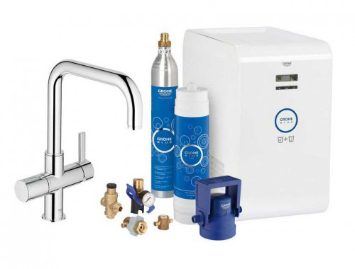 Grohe Blue Chilled + Sparkling стартовый U-излив (хром)
