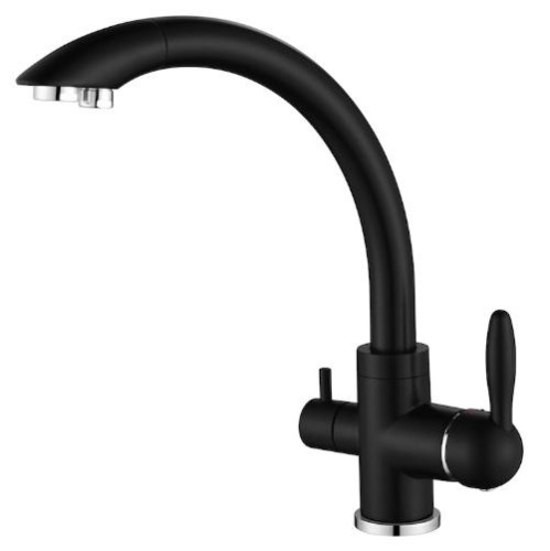 Paulmark Смеситель для кухни ESSEN, антрацит, две воды, Es213001-401