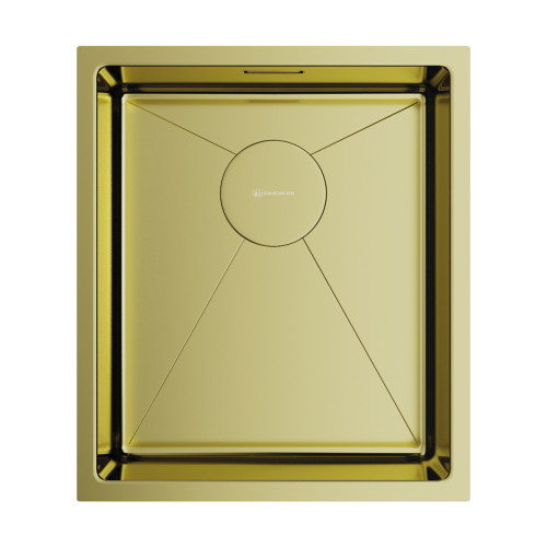 Omoikiri Taki 38-U/IF-LG нерж.сталь/светлое золото