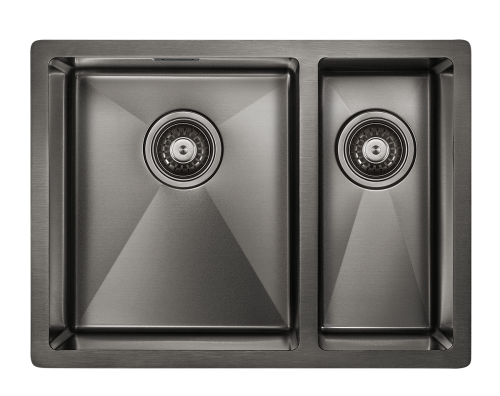 Paulmark Мойка нерж. сталь AISI304 ANNEX, PM545944-GML, вороненая сталь, левая, PVD, 590х440мм Paulmark Мойка нерж. сталь AISI304 ANNEX, PM545944-GML, вороненая сталь, левая, PVD, 590х440мм