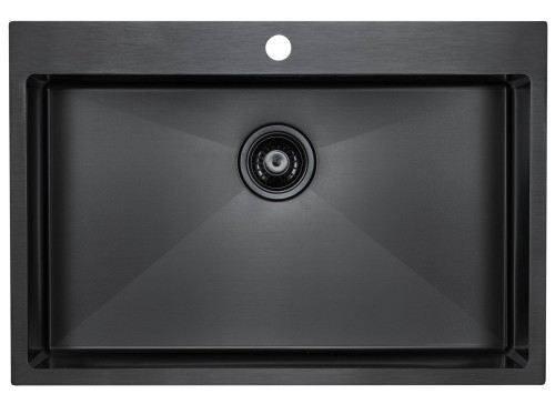 Paulmark Мойка нерж. Сталь AISI304 SAAR, PM807551-GM, вороненая сталь, 750х510мм Paulmark Мойка нерж. Сталь AISI304 SAAR, PM807551-GM, вороненая сталь, 750х510мм