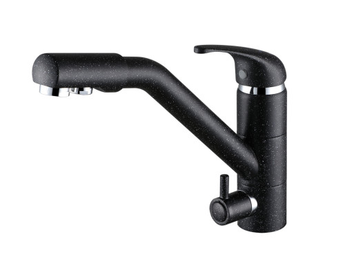 Paulmark Смеситель для кухни HESSEN, черный, He213017-308