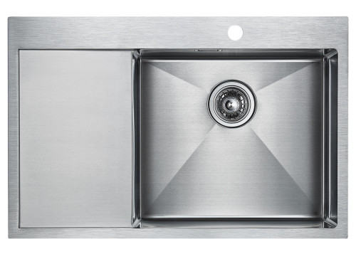 Paulmark Мойка нерж. сталь AISI304 ELDE, PM807851-BSR, брашированная нерж. сталь, правая, 780х510мм