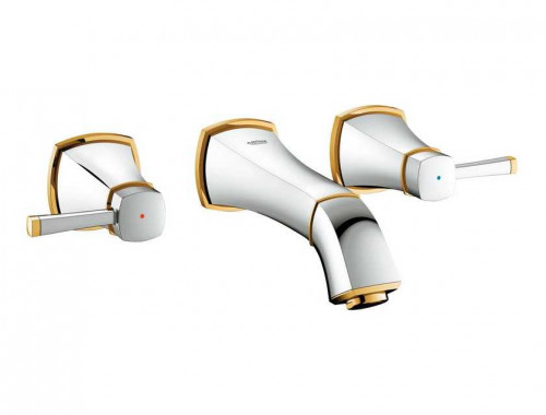 Grohe Grandera (S-Size) настенный монтаж, 2 рычага (золото)