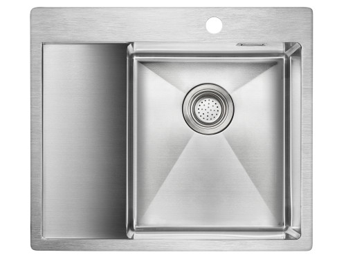 Paulmark Мойка нерж. сталь AISI304 ALSTER, PM825951-BSR, брашированная нерж. сталь, правая, 590х510мм