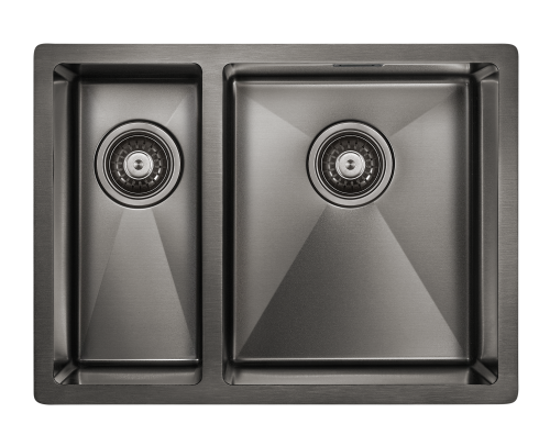 Paulmark Мойка нерж. сталь AISI304 ANNEX, PM545944-GMR, вороненая сталь, правая, PVD, 590х440мм Paulmark Мойка нерж. сталь AISI304 ANNEX, PM545944-GMR, вороненая сталь, правая, PVD, 590х440мм