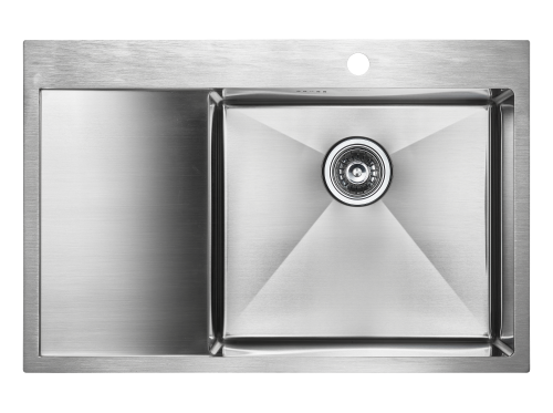 Paulmark Мойка нерж. сталь  ATLAN R, PM217851-BSR, брашированная нерж. сталь, правая, 780х510мм