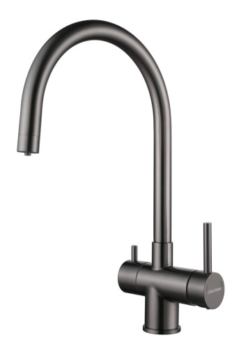 Paulmark Смеситель для кухни Heller, вороненая сталь, He213218-GM