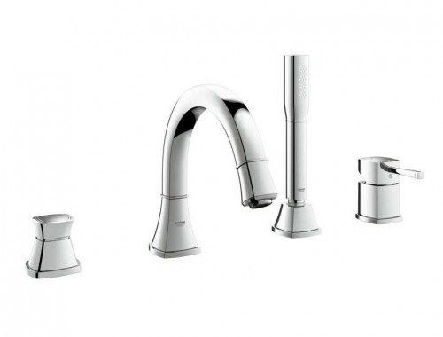 Grohe Grandera смеситель для ванны, 2 рычага, душевой гарнитур