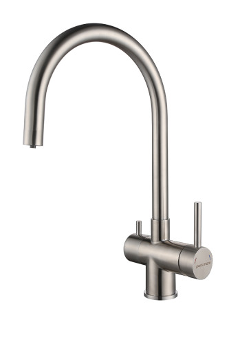 Paulmark Смеситель для кухни Heller, брашированная сталь, He213218-SS