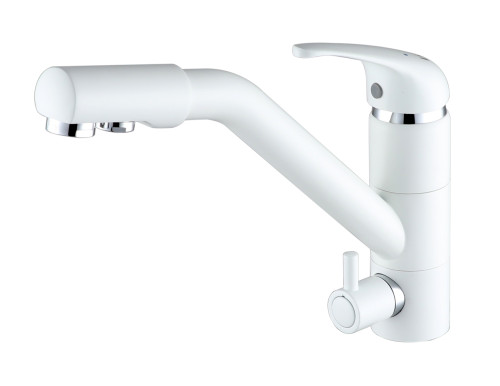 Paulmark Смеситель для кухни HESSEN, белый матовый, He213017-431
