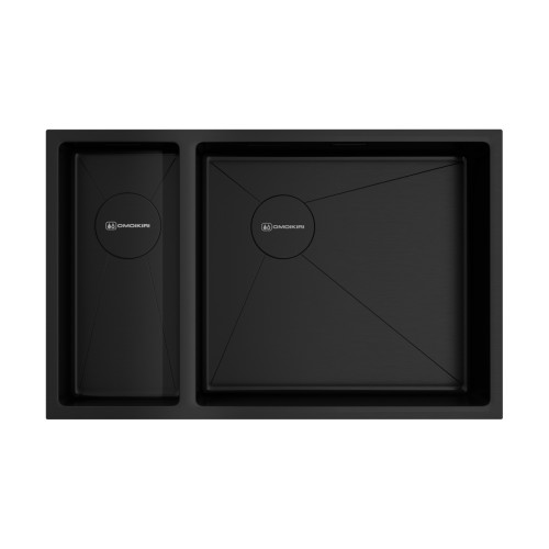 Omoikiri Taki 69-2-U/IF-GB-R Side нерж.сталь/графит Omoikiri Taki 69-2-U/IF-GB-R Side нерж.сталь/графит