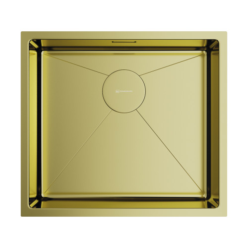 Omoikiri Taki 49-U/IF-LG нерж.сталь/светлое золото