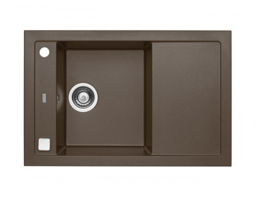 Alveus FORMIC 30 GRANITAL+ CHOCOLATE-G03M 760X500 1X с сифоном 1127749