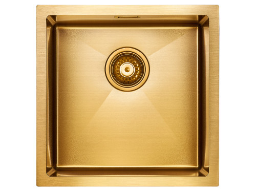 Paulmark Мойка нерж. сталь AISI304 ALLER, PM904444-BG, брашированное золото, 440х440мм Paulmark Мойка нерж. сталь AISI304 ALLER, PM904444-BG, брашированное золото, 440х440мм