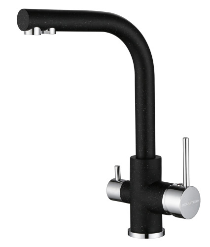 Paulmark Смеситель для кухни ESSEN, черный, 213011-308