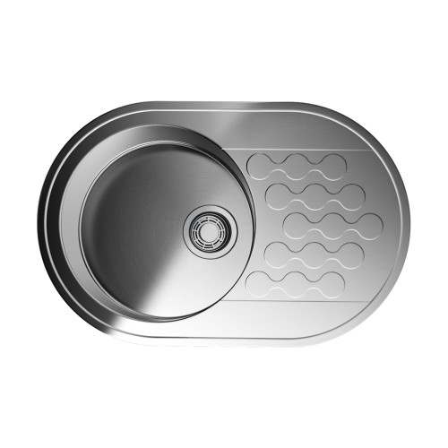 Omoikiri Kasumigaura 77-IN нерж.сталь/нержавеющая сталь Omoikiri Kasumigaura 77-IN нерж.сталь/нержавеющая сталь