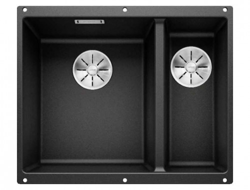 Blanco Subline 340/160-U (чаша слева) (черный) Blanco Subline 340/160-U (чаша слева) (черный)