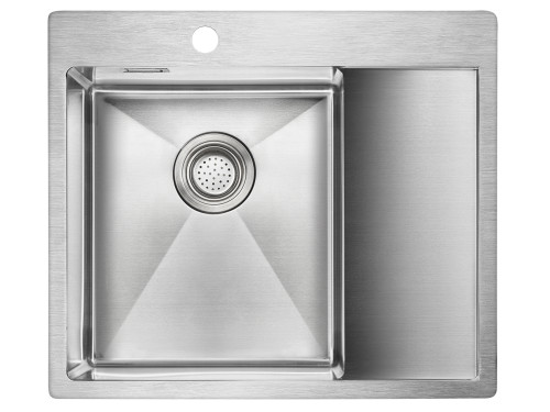 Paulmark Мойка нерж. сталь AISI304 ALSTER, PM825951-BSL, брашированная нерж. сталь, левая, 590х510мм