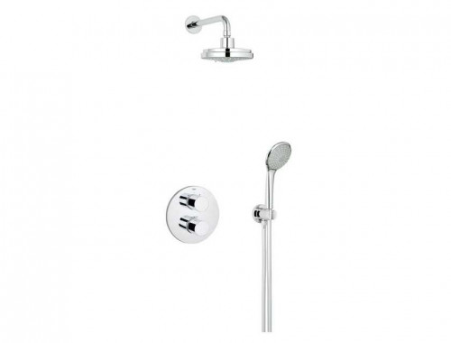 Grohe Grohtherm 3000 Cosmopolitan Perfect с душевым гарнитуром и верхним душем Rainshower 160
