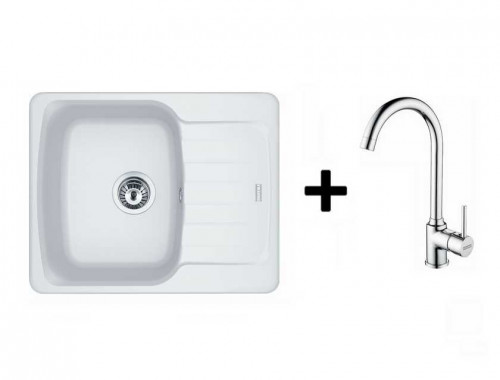 Franke AZG 611-62 + Pola(хром) (белый)