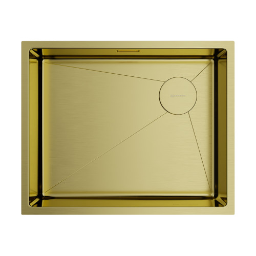 Omoikiri Taki 54-U/IF-LG Side SF нерж.сталь/светлое золото