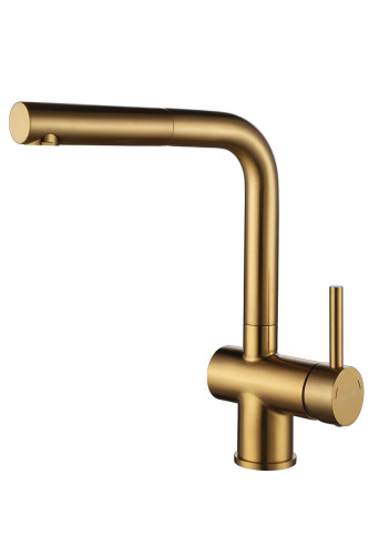Paulmark Смеситель для кухни Dosse, брашированное золото, Do214418-BG