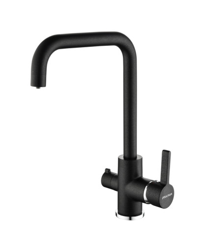 Paulmark Смеситель для кухни LOGAS, Lo213021-418, Чёрный металик
