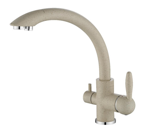 Paulmark Смеситель для кухни Essen, бежевый, две воды, Es213001-328