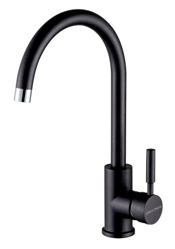 Paulmark Смеситель для кухни Holstein, черный металлик, Ho212063-418