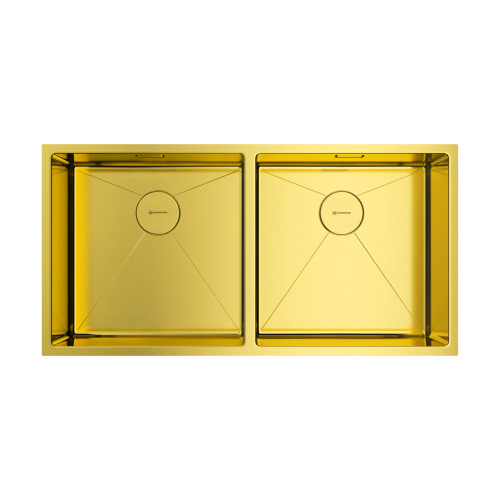 Omoikiri Taki 86-2-U/IF-LG нерж.сталь/светлое золото Omoikiri Taki 86-2-U/IF-LG нерж.сталь/светлое золото