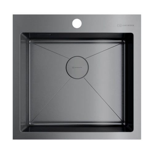 Omoikiri Akisame 51-GM  нерж.сталь/вороненая сталь