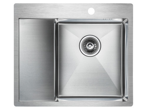 Paulmark Мойка нерж. сталь FLANK, PM225951-BSL, брашированная нерж. сталь, левая, 590х510мм