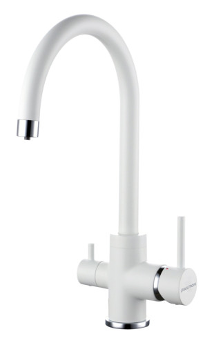 Paulmark Смеситель для кухни ESSEN, белый матовый, 213211-431