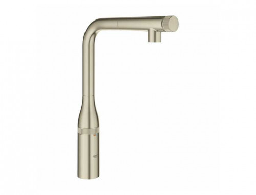 Grohe Essence Smart Control с выдвижным L-образным изливом (никель матовый)