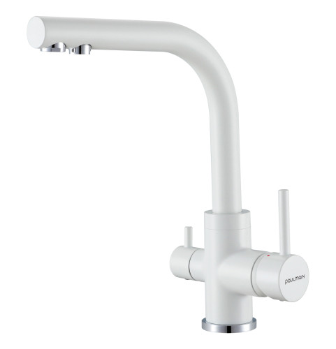 Paulmark Смеситель для кухни ESSEN, белый матовый полностью, 213011-431TW