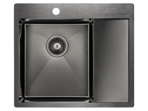 Paulmark Мойка нерж. сталь BRIM, PM215951-GM, вороненая сталь, 590х510мм