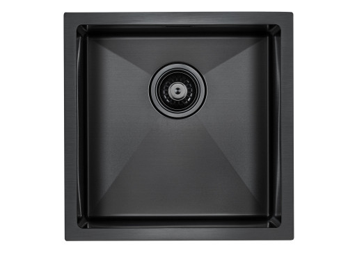 Paulmark Мойка нерж. сталь AISI304 ALLER, PM904444-GM, вороненая сталь, PVD, 440х440мм
