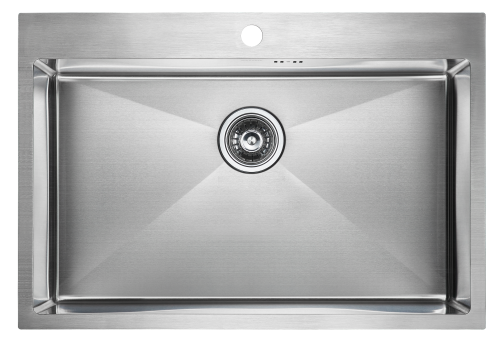 Paulmark Мойка нерж. сталь VAST, PM217551-BS, брашированная нерж. сталь, 750х510мм