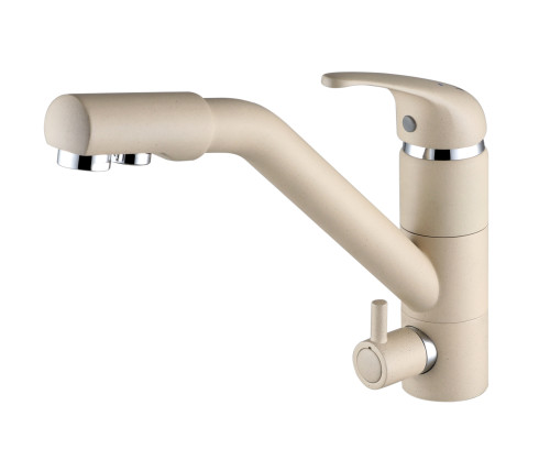 Paulmark Смеситель для кухни HESSEN, на две воды,шампань, He213017-428