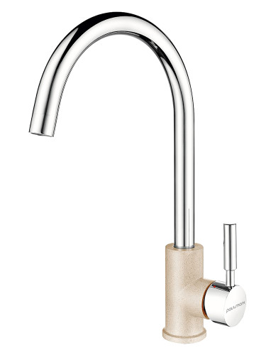 Paulmark Смеситель для кухни Holstein, кварц-хром, Ho212063-QUCR
