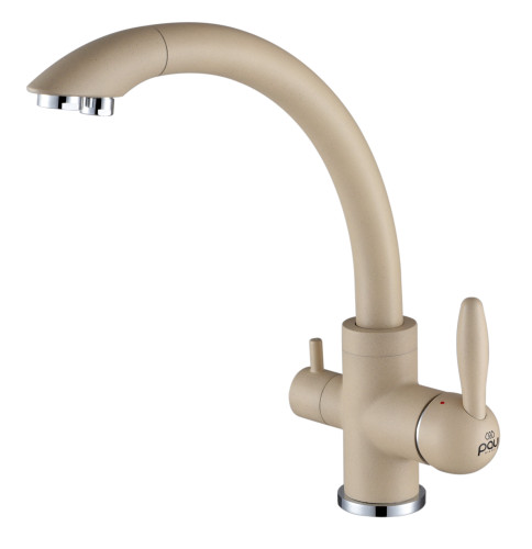 Paulmark Смеситель для кухни ESSEN, шампань, две воды, Es213001-428